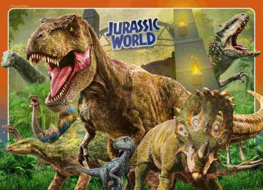 4 x 100 Teile Ravensburger Kinder Puzzle Willkommen in der Jurassic World 05619