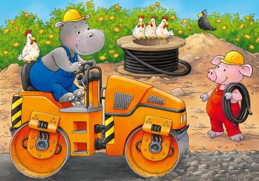2, 4, 6, 8 Teile Ravensburger Kinder Puzzle my first puzzles Tiere auf der Baustelle 05717