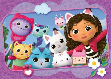 Preview: 125 Teile Ravensburger Kinder Puzzle Bodenpuzzle Gabby's Dollhouse Katzenfreunde 05728