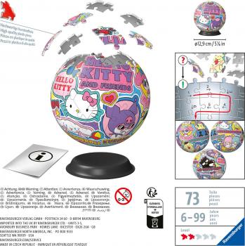 72 Teile Ravensburger 3D Puzzle Ball Hello Kitty and Friends 11630