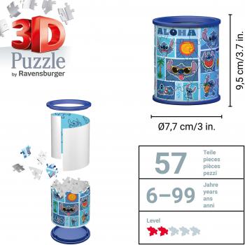 54 Teile Ravensburger 3D Puzzle Utensilo Disney Stitch 11642