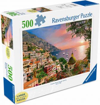 Preview: 500 Teile Ravensburger Puzzle Large Pieces Große Teile Positano 14876