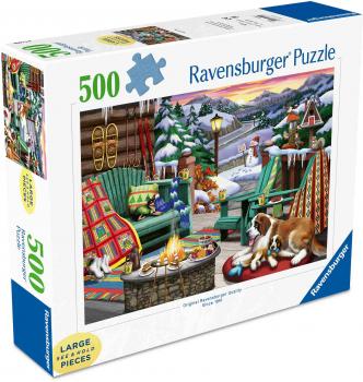 Preview: 500 Teile Ravensburger Puzzle Large Pieces Große Teile Après-Ski 16442
