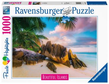 1000 Teile Ravensburger Puzzle Beautiful Islands Seychellen 16907