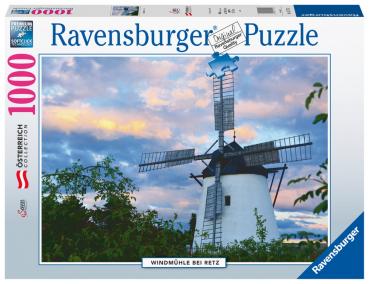 1000 Teile Ravensburger Puzzle Österreich Collection Windmühle bei Retz 17175