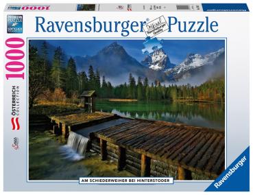 1000 Teile Ravensburger Puzzle Österreich Collection Schiederweiher bei Hinterstoder 17262