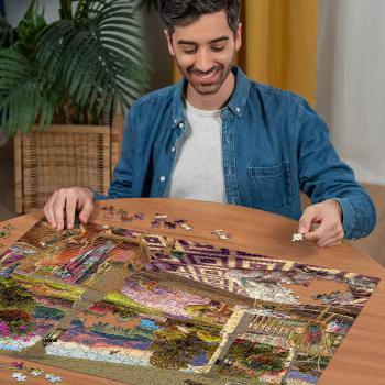 Preview: 750 Teile Ravensburger Puzzle Large Pieces Große Teile Entspannung auf der Veranda 17457