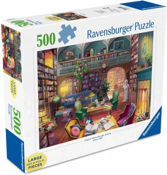 Preview: 500 Teile Ravensburger Puzzle Large Pieces Große Teile Magische Bücherwelt 17459