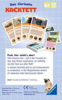 Ravensburger Mitbringspiel Kartenspiel Das tierische Kacktett 23050
