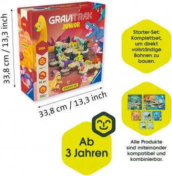 Ravensburger Kugelbahn GraviTrax Junior StarterSet L Dino 24586