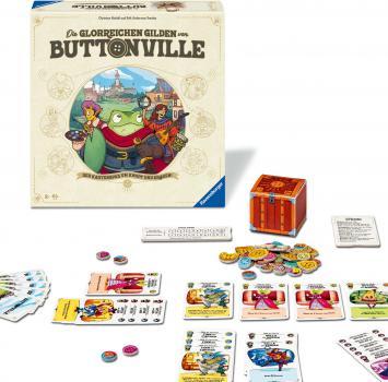 Ravensburger Familienspiel Strategiespiel Die glorreichen Gilden von BUTTONVILLE 24783