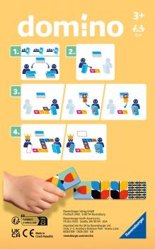 Preview: Ravensburger Reise- & Kompaktspiel Legespiel Bluey Domino 24902