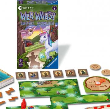 Preview: Ravensburger Reise- & Kompaktspiel Denkspiel Wer war's Mystery Kids 2 Im Zauberwald 24929