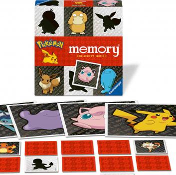 Preview: 64 Karten Ravensburger Kinderspiel Kartenlegespiel Collector's memory Pokémon 24954