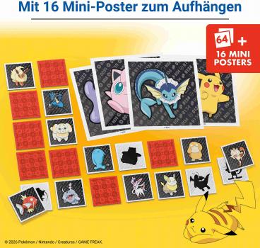 64 Karten Ravensburger Kinderspiel Kartenlegespiel Collector's memory Pokémon 24954