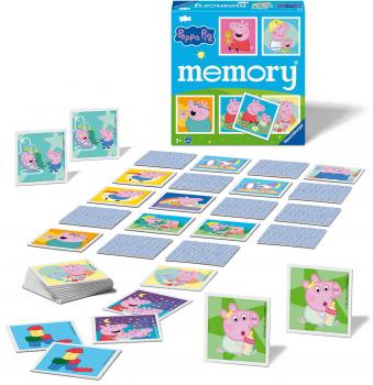 Preview: 64 Karten Ravensburger Kinderspiel Kartenlegespiel Peppa Pig 25086