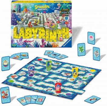Preview: Ravensburger Familienspiel Such- und Schiebespiel SpongeBob Labyrinth 25090
