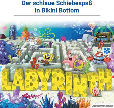 Ravensburger Familienspiel Such- und Schiebespiel SpongeBob Labyrinth 25090