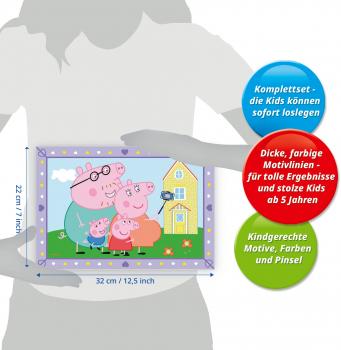 Ravensburger Malen nach Zahlen Junior Peppa's Familie 25879