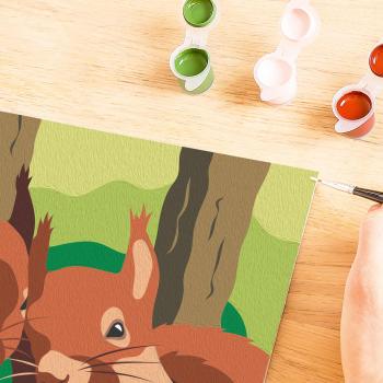Ravensburger Malen nach Zahlen CREART Serie E Kuschelnde Eichhörnchen 25882