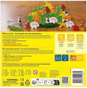 HABA Kinderspiel Motorikspiel Tier auf Tier 2011189001