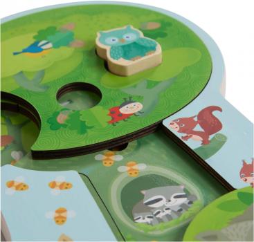 Preview: 9 Teile HABA Kinder Holzpuzzle Waldtiere 1306939001