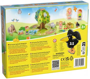 40 Teile Haba 3D Puzzle Obstgarten mit 2 Holzfiguren 1307178001