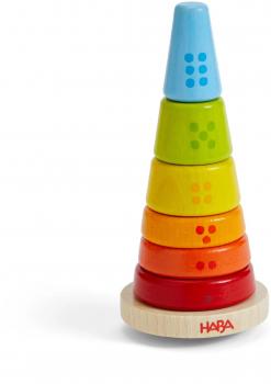 HABA Motorikspielzeug Steckturm Kunterbunt 2010995001