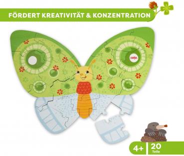 20 Teile HABA Kinder Puzzle 2 in 1 Schmetterling 2010075001