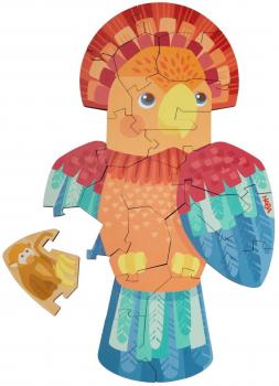 21 Teile HABA Kinder Puzzle 2 in 1 Papagei 2011453001