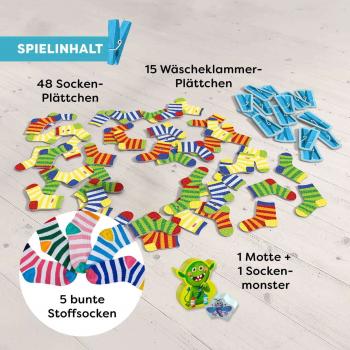 HABA Mitbringspiel Suchspiel Socken zocken Limitierte Jubiläums-Edition 2011722001