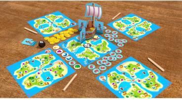 HABA Kinderspiel Wettlaufspiel Schatzkarte Ahoi! 2011824001