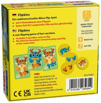 HABA Familienspiel Reaktionsspiel Flipkins 2012193001