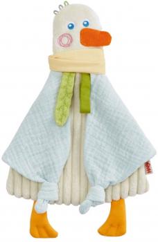 HABA Babywelt Baby-Spiel-Set Gans 3in1 mit Schnullerkette 2012332001
