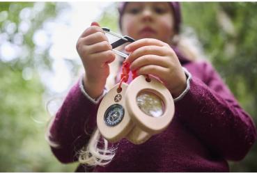 HABA Outdoor Forschen Terra Kids Kompass, Lupe & Thermometer Explorer Safari 2012395001