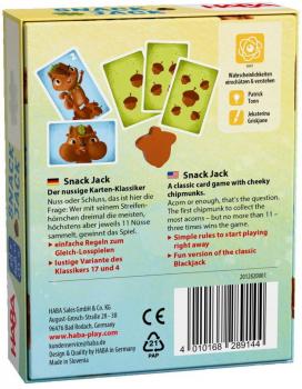 HABA Mitbringspiel Kartenspiel Snack Jack 2012820001