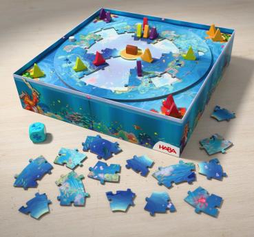 HABA Kinderspiel Aktionsspiel GAME MEETS PUZZLE Ocean Twist 2012216001