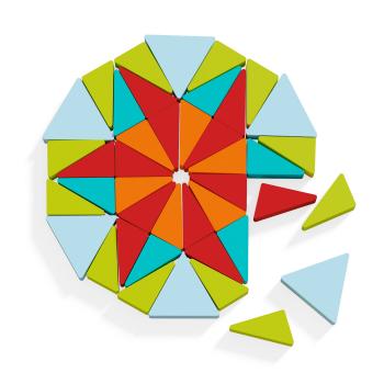 Haba Kinderspiel Geschicklichkeitsspiel Formenlegespiel Mosaik-Dreiecke 2012371001