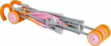 Preview: Haba Puppe Zubehör Puppenbuggy Regenbogen 2013338001