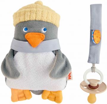HABA Babywelt Schnullerkette Schnullertier Pinguin 2013404001