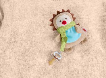 Preview: HABA Babywelt Schnullerkette Schnullertier Igel 2013405001