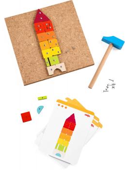 Preview: Haba Geschicklichkeitsspiel Hammer-Nagelspiel Geo 2013791001