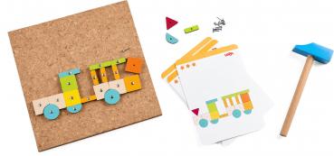 Haba Geschicklichkeitsspiel Hammer-Nagelspiel Geo 2013791001