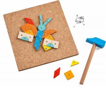 Haba Geschicklichkeitsspiel Hammer-Nagelspiel Geo 2013791001