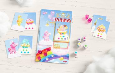 Preview: HABA Kinderspiel Würfelspiel Einhornglitzerglück Magischer Würfelspaß 2013170001