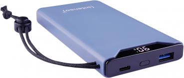 Intenso Powerbank F10000 PD Qualcomm Quick Charge 3.0 10000 mAh 1x USB Typ A und C OUT blau