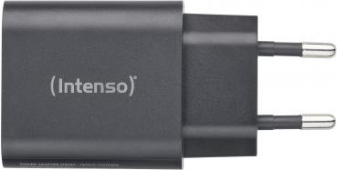 Intenso Ladegerät Power Adapter 30 Watt W30AC 1x USB-A + 1x USB-C für 2 Geräte schwarz