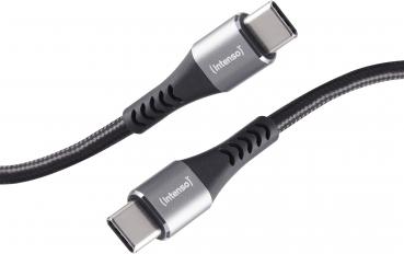 Intenso USB Kabel C315C Typ C - TYP C Nylon 1,5m max. 60W schwarz