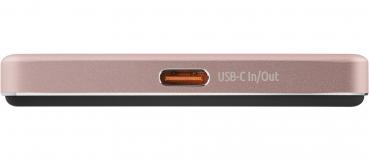 Intenso Powerbank MW5000 magnetische Fixierung MagSafe kompatibel PD 3.0 5000 mAh USB Typ C rosé