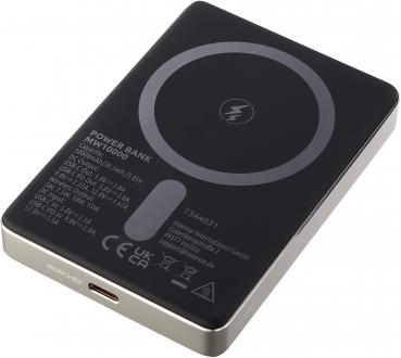 Intenso Powerbank MW10000 magnetische Fixierung MagSafe kompatibel PD 3.0 10000 mAh USB C champagner